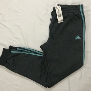 Adidas women dark grey 3S Fl C Pants